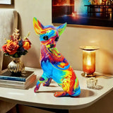 Chihuahua Table Lamp in Vibrant Resin